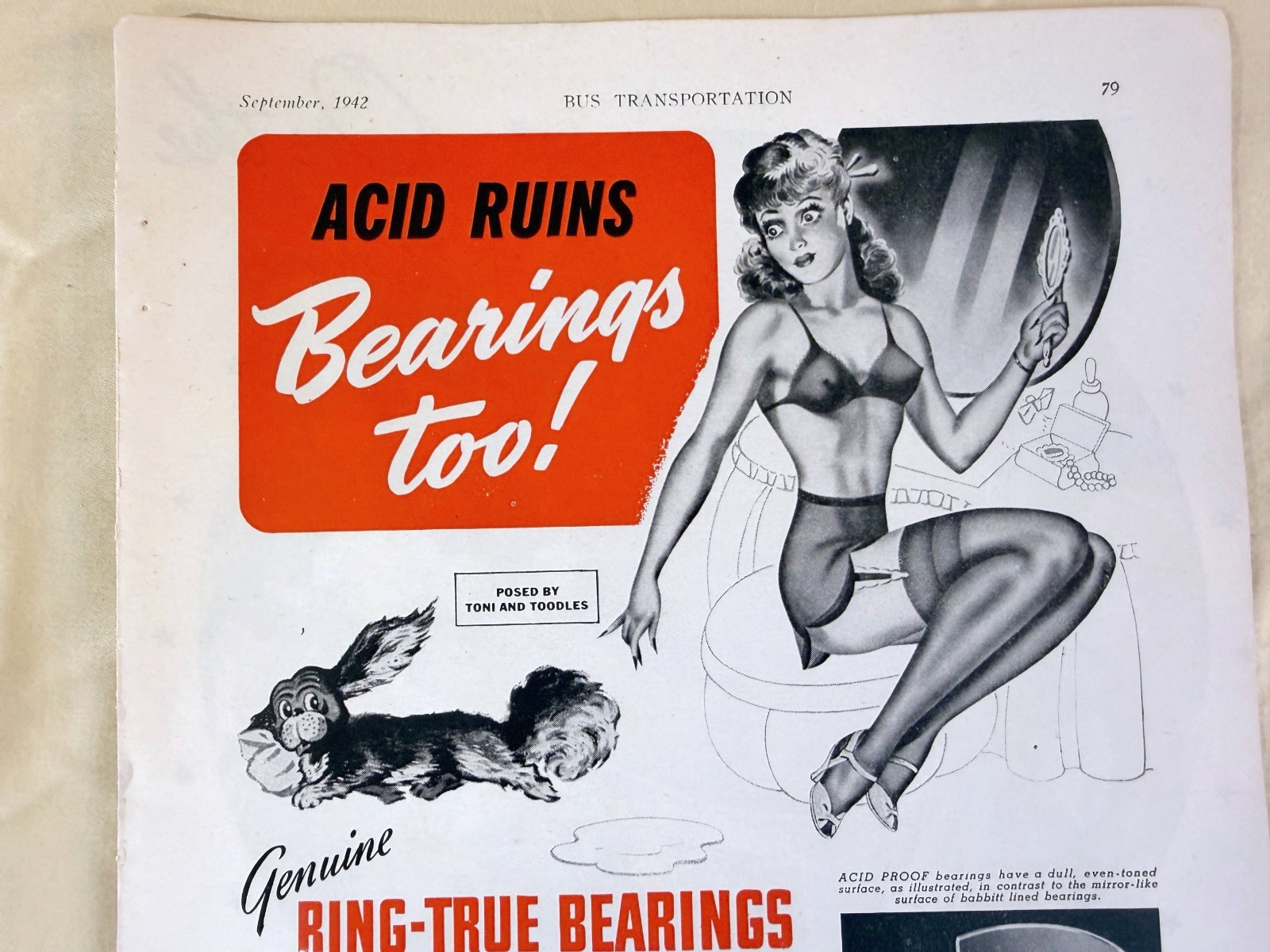 vtg BUS print ad 1943 Leece-Neville Co Clawson & Bals, Inc World War II
