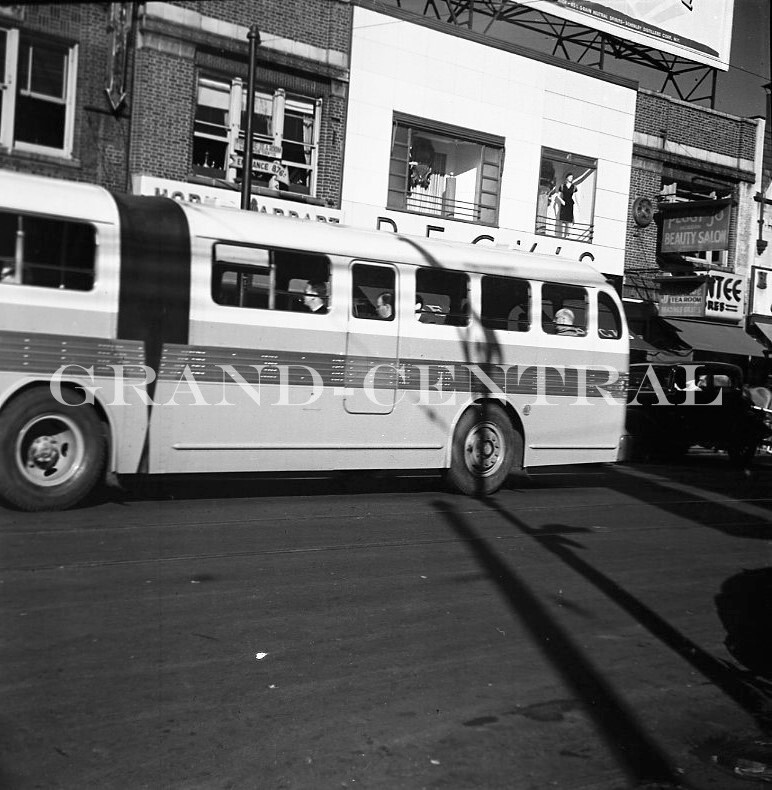 ORIGINAL 1947 NYCTS NEW YORK CITY BUS NEGATIVE #400 FLXIBLE BROOKLYN NY NYCTA
