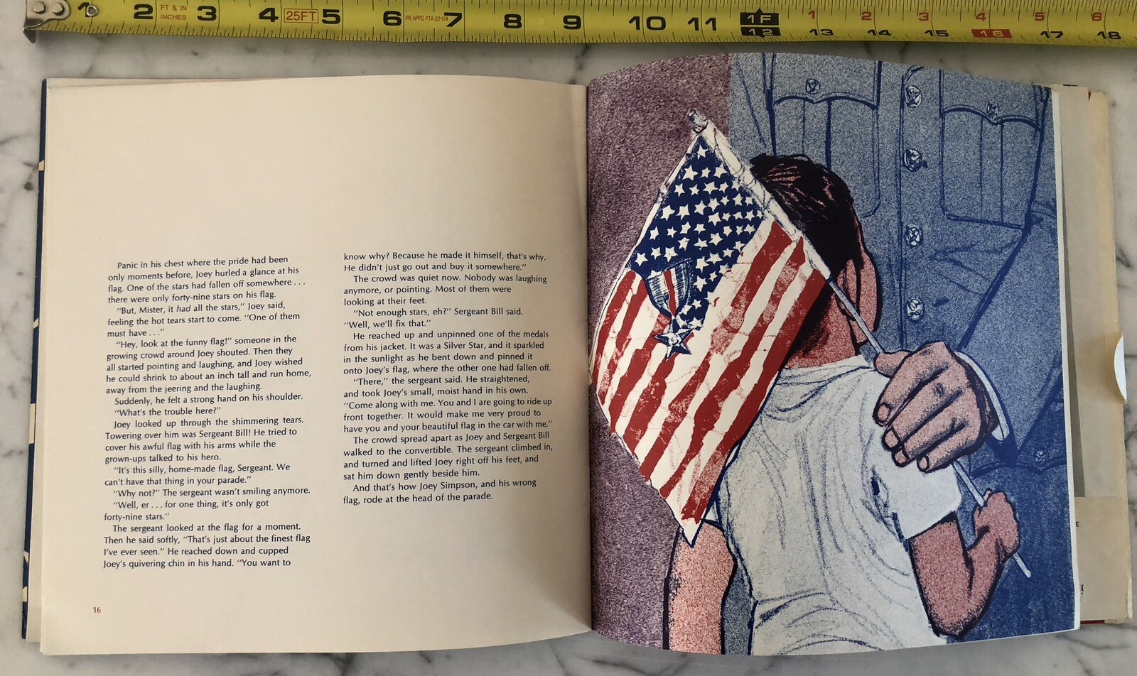 Rare Vintage 60’s Vegas Greyhound Bus USA Brochure Flag Patriot Veterans Book