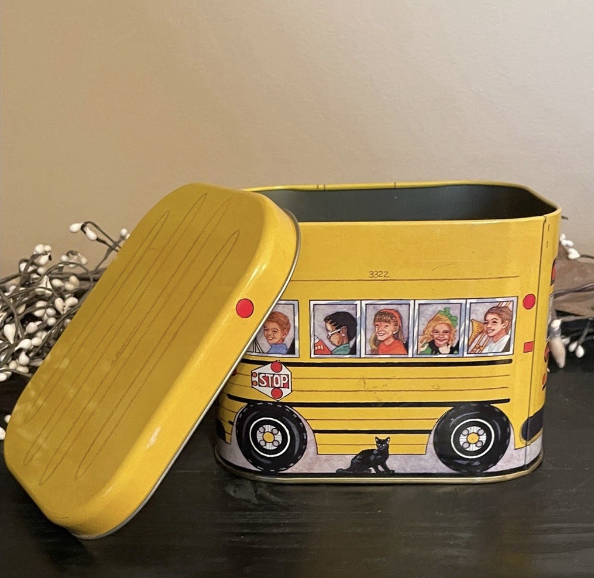 Yellow School Bus Tin-Great for Bus Driver Gift Recognition or school storage