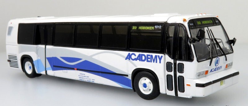 Iconic Replicas 1:87 1999 TMC RTS Transit Bus: Academy Bus Lines