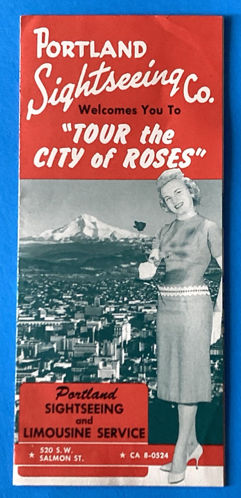 1950s Portland Sightseeing Co Services Cars Buses Limousine Rates Brochure