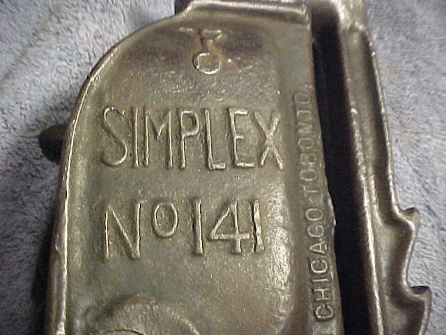 Antique Yellow Cab Iron Jack 10”-17” Simplex No.141 All Original Works Taxi Auto