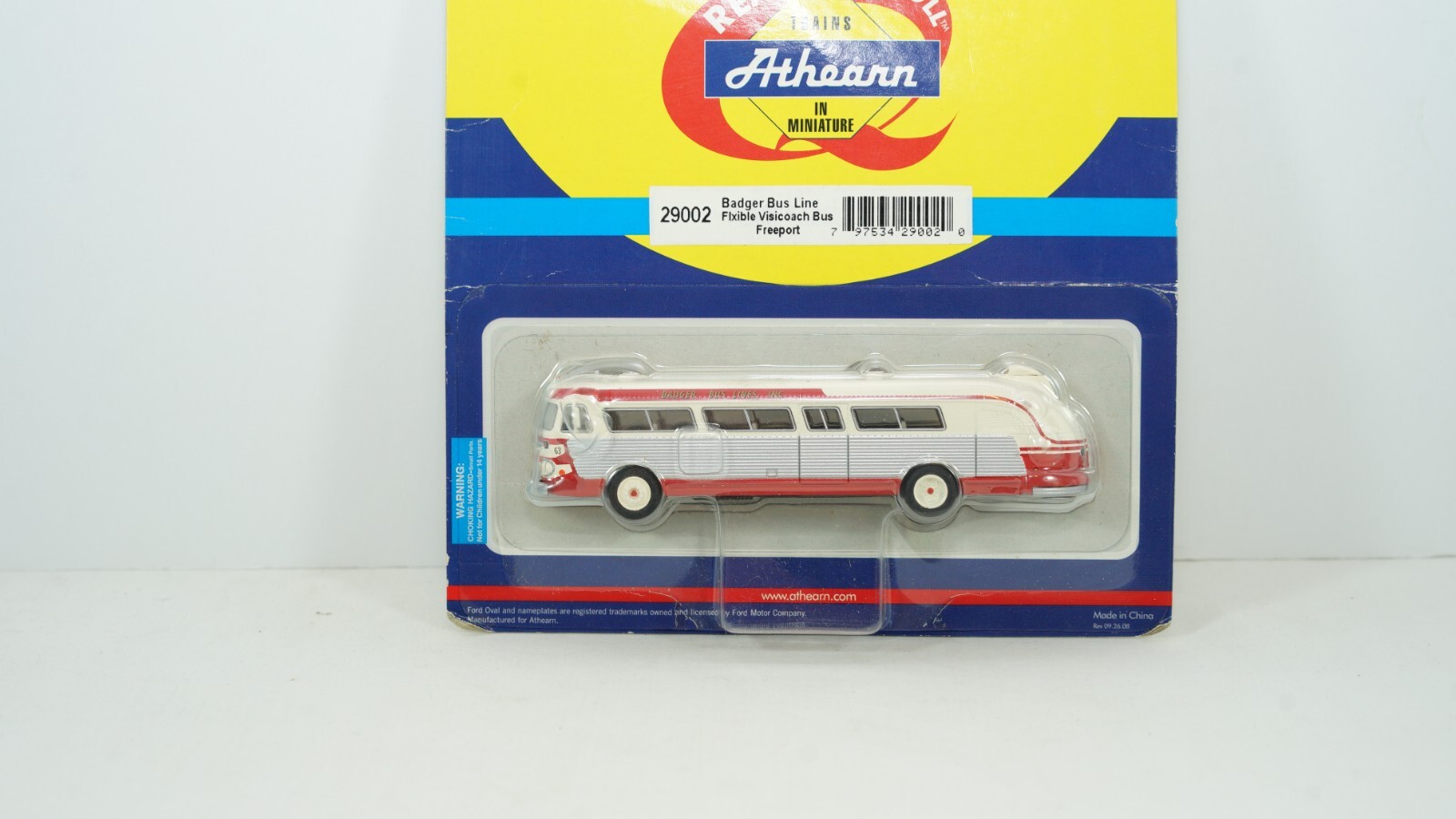 Athearn HO Scale Badger Bus Line Flxible Visicoach Freeport Item 29002 New B55