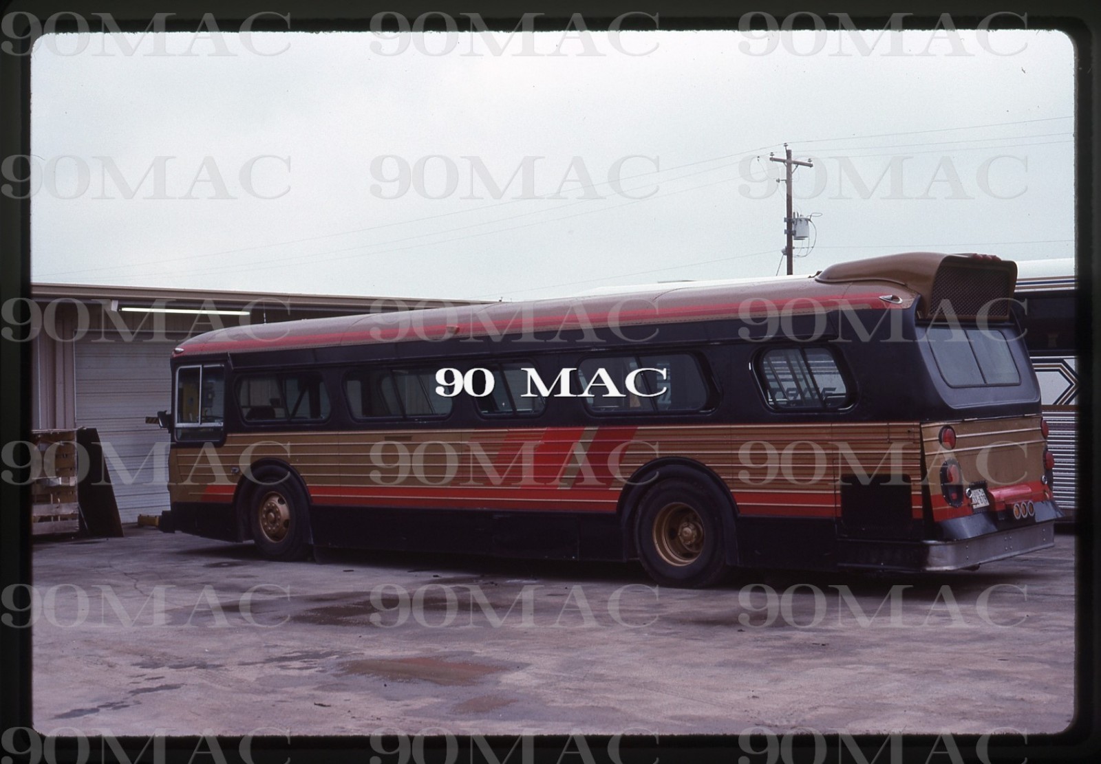 SIERRA STAGE COACHES. FLXIBLE BUS #6. Houston (TX). Original Slide 1989.