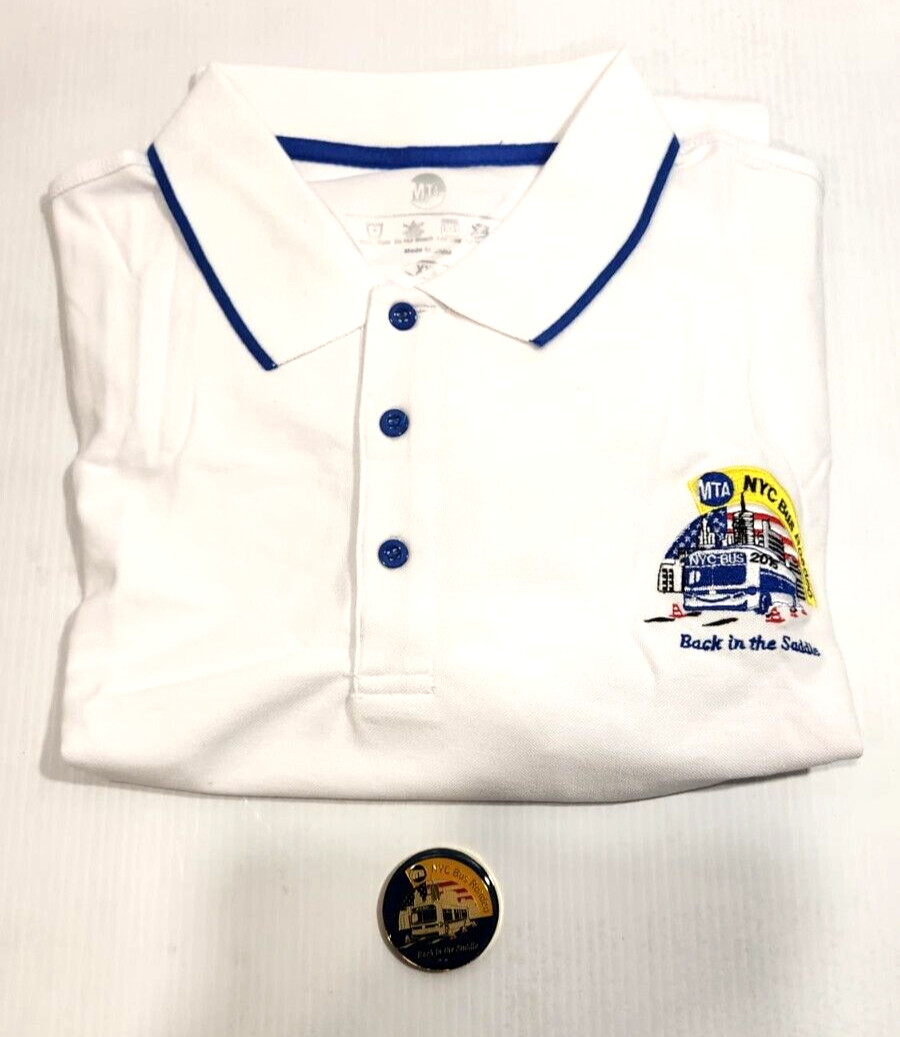2016 New York City MTA Bus Roadeo Back In The Saddle Shirt & Coin ~ Size XXL