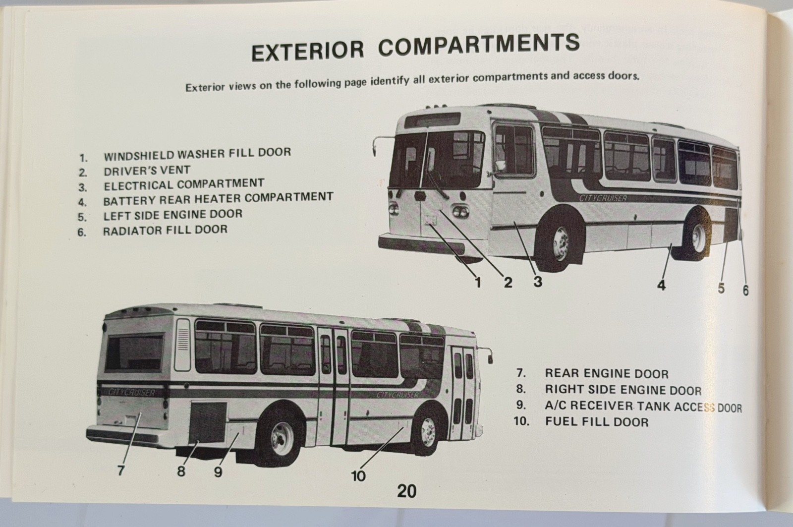 1979 GMC T-30 Citycruiser Transit Coach Operator’s Manual Transportation Mfg Cor