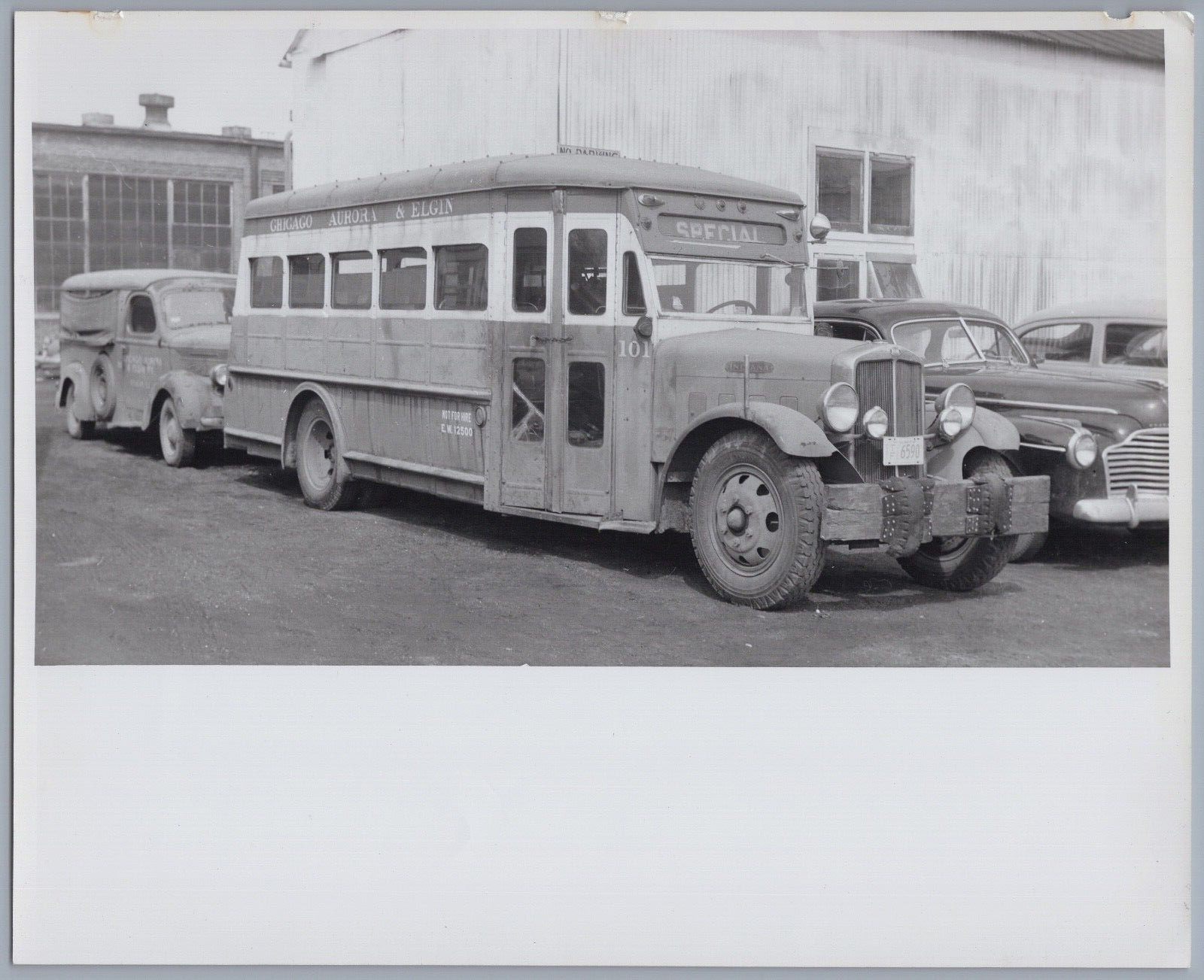 Bus Photo – Chicago Aurora & Elgin #101 Motor Coach 1957 Vintage Transit