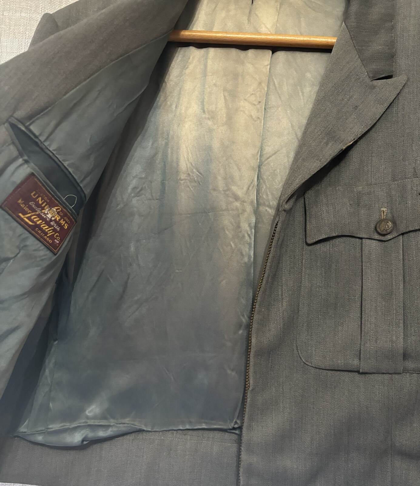 Maier-Lavaty Custom Tailored Uniforms Greyhound Lines Dark Grey Jacket 19 Yr