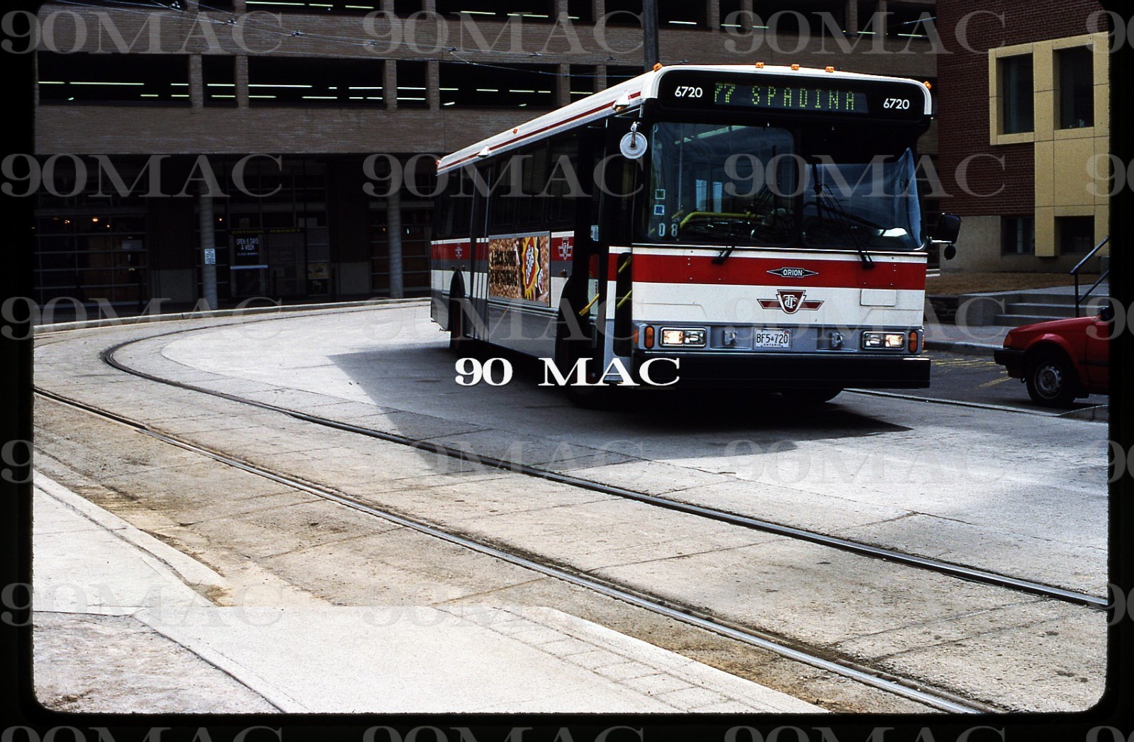 Toronto Transit Commission- TTC. ORION BUS #6720. Original Slide 1992.