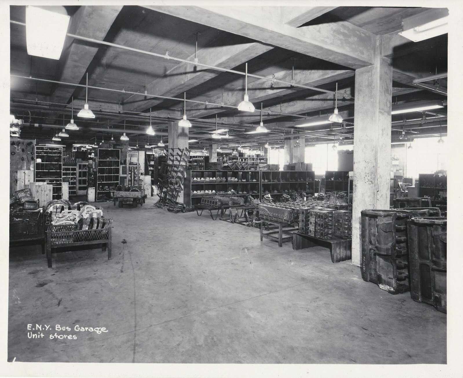 ORIGINAL NEW YORK CITY TRANSIT AUTHORITY EAST NEW YORK BUS GARAGE BROOKLYN NY