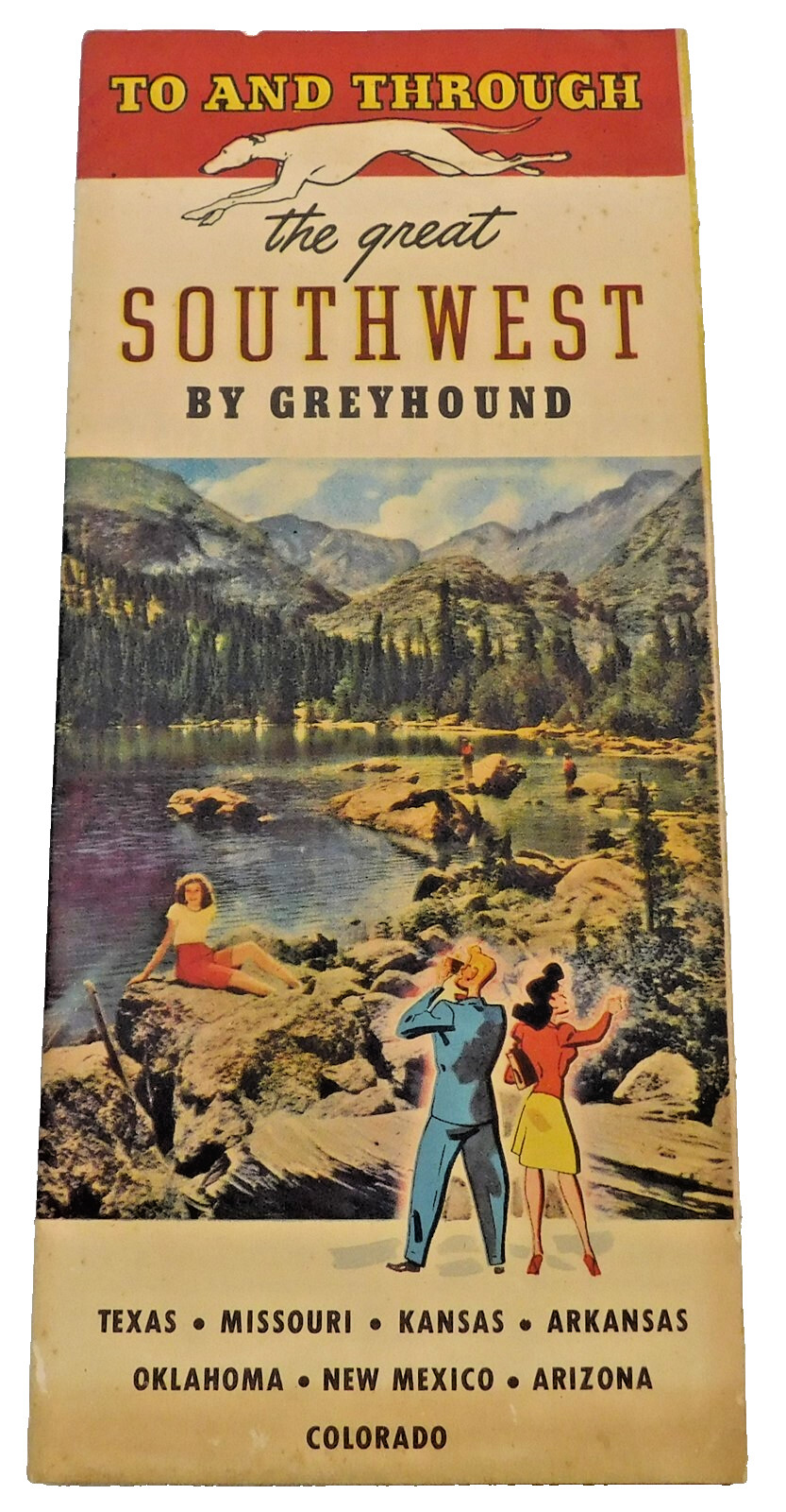 1946 Greyhound Bus To and Through The Great Southwest Mississippi to California