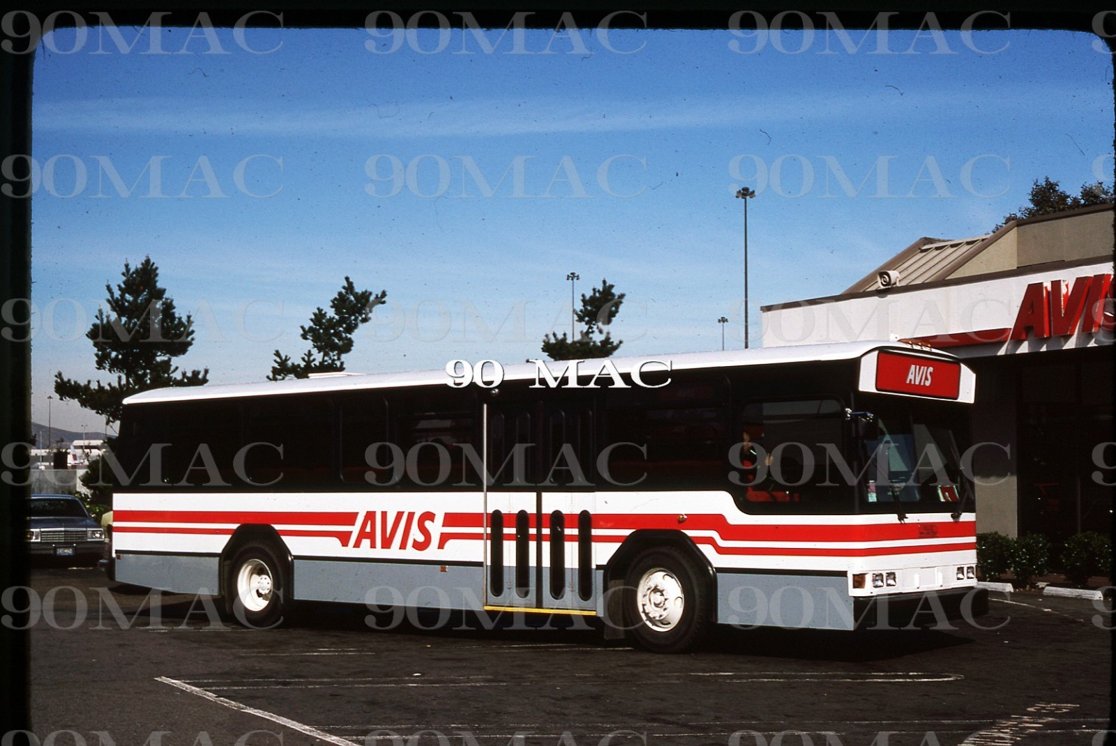 AVIS CAR RENTAL. GILLIG BUS. Original Slide 1981. NEW!