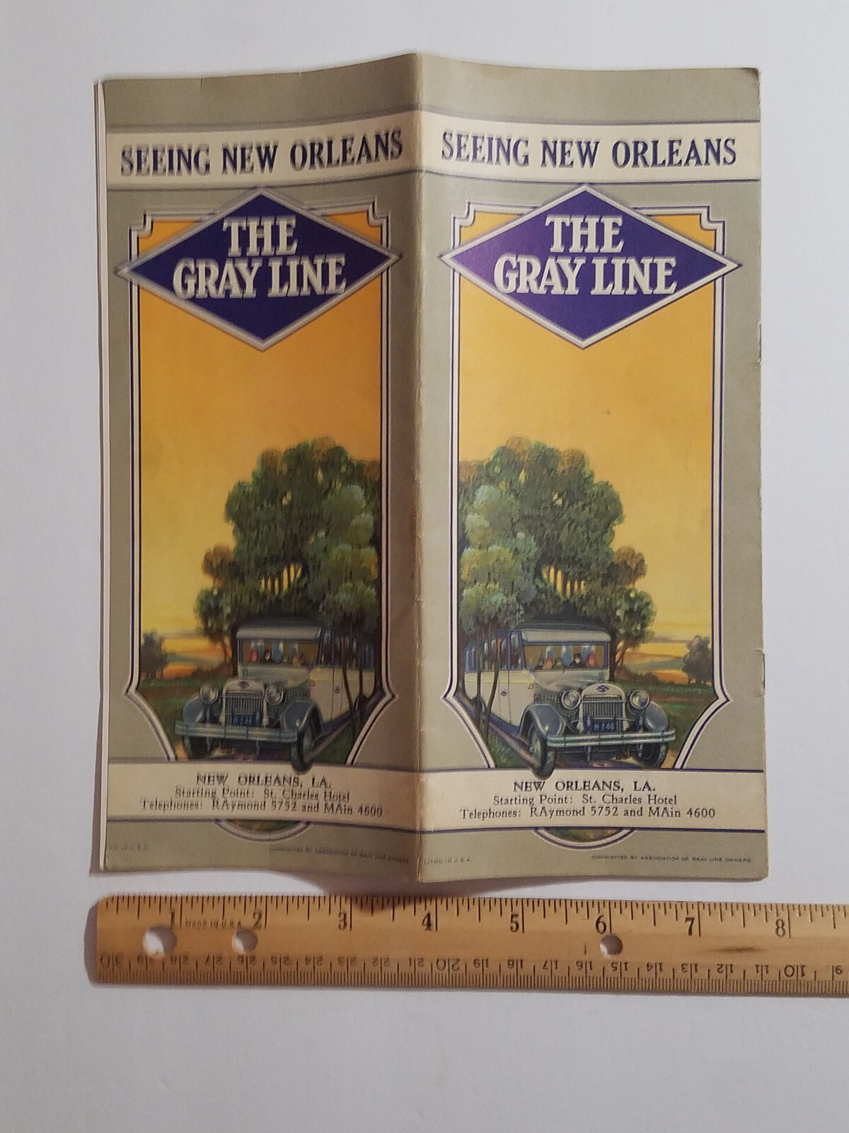 1928 The Gray Line Brochure: Seeing New Orleans