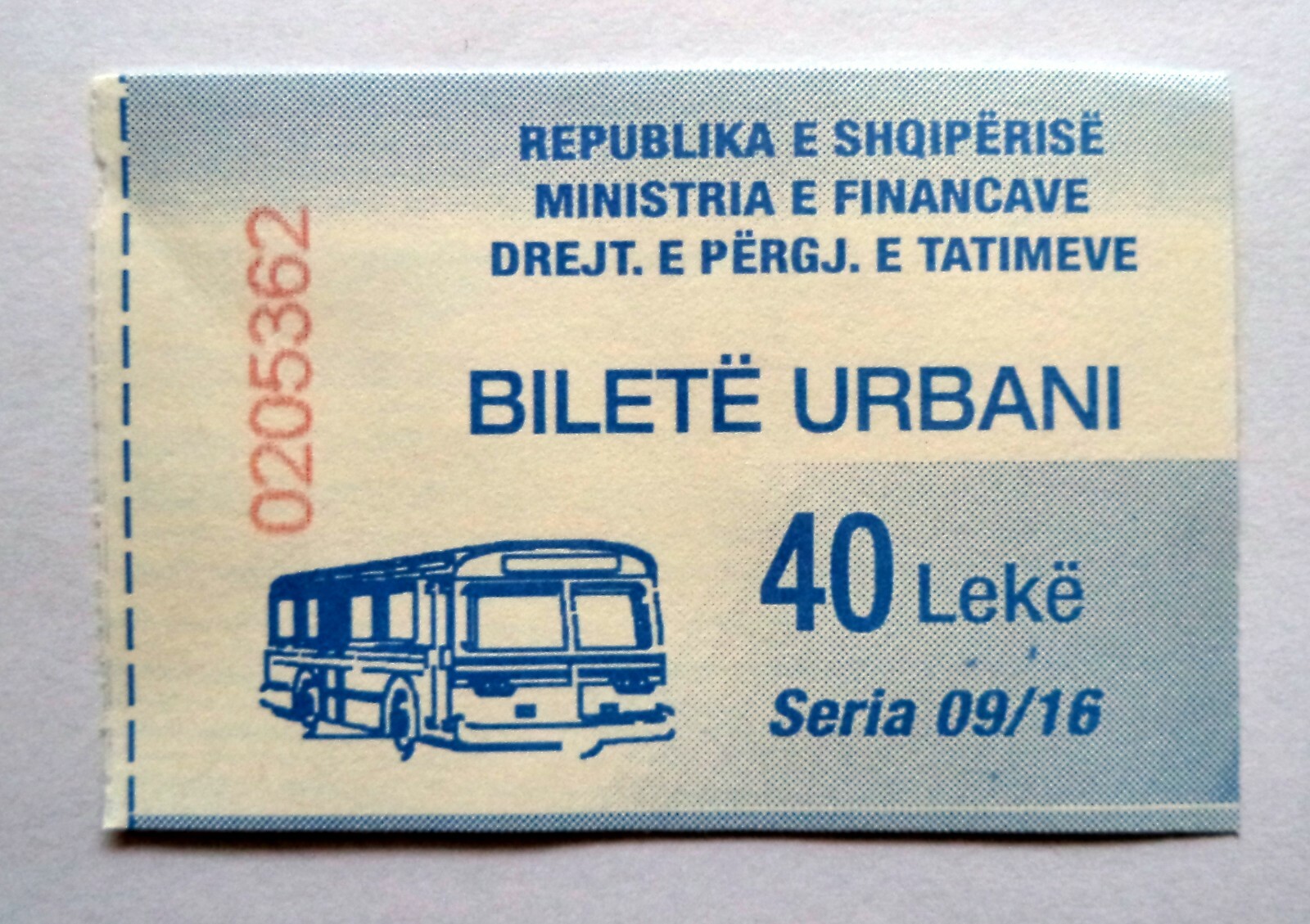 New Urban Bus Tickets from Tirane, Albania.