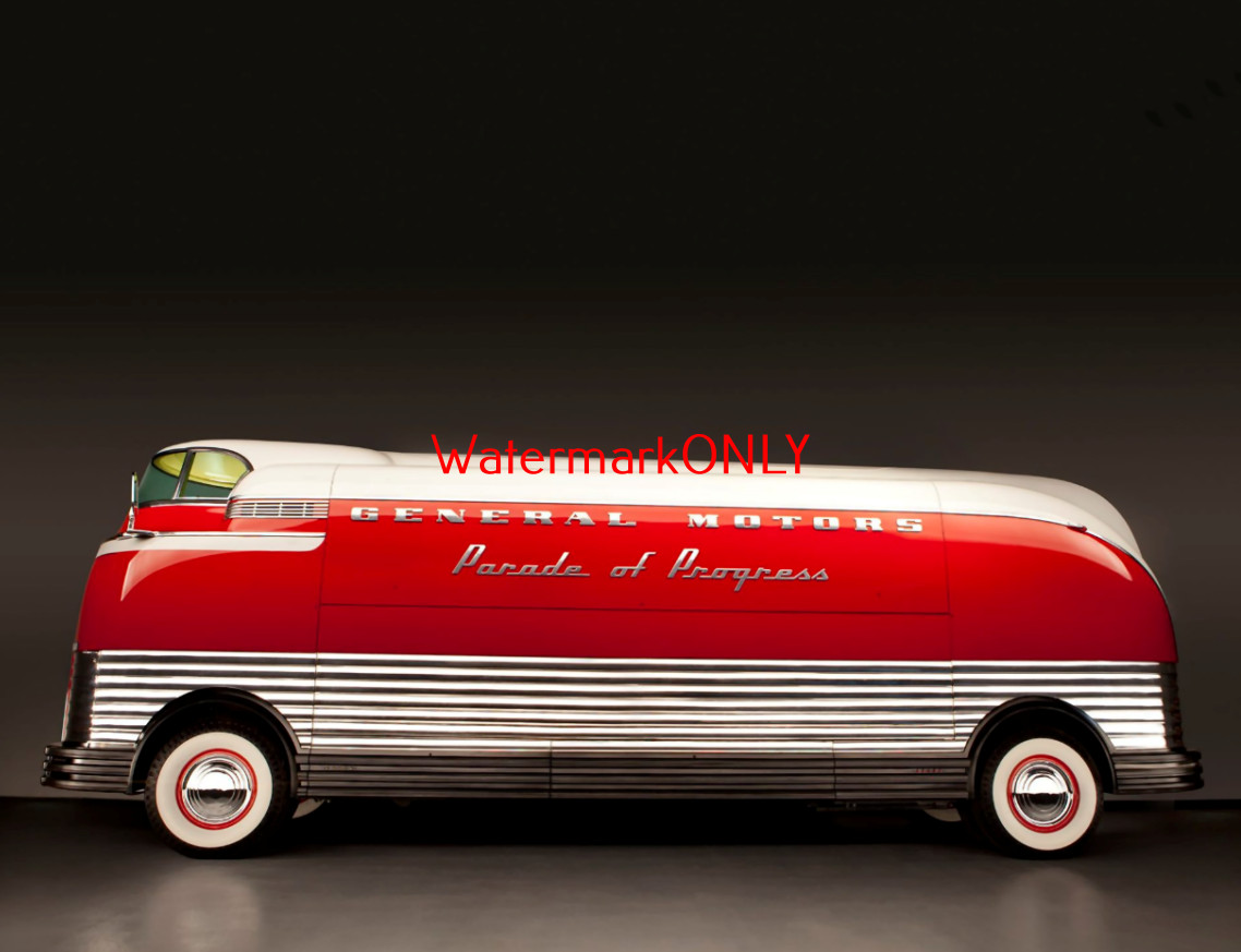 1950’s GM “Future Liner” “Parade of Progress” Custom Concept Bus PHOTO! #(9c)
