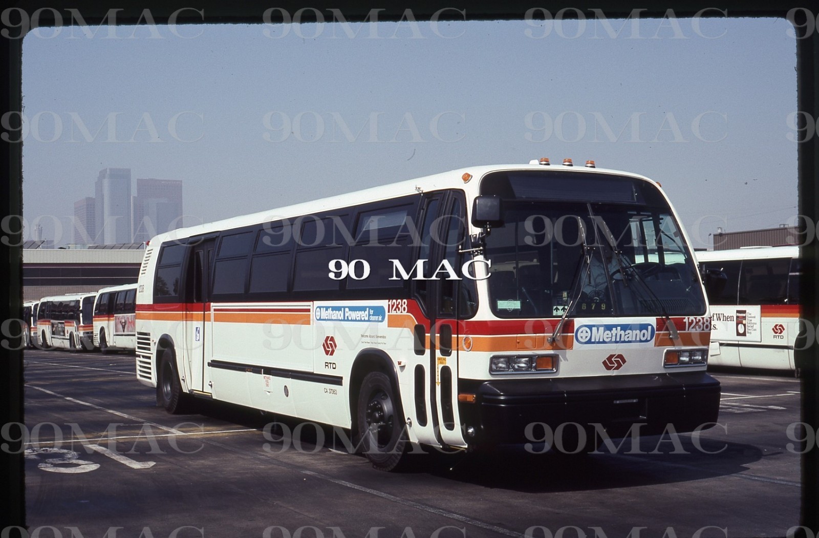 RTD-SCRTD. TMC RTS BUS #1238. Los Angeles (CA). Original Slide 1992. D1.