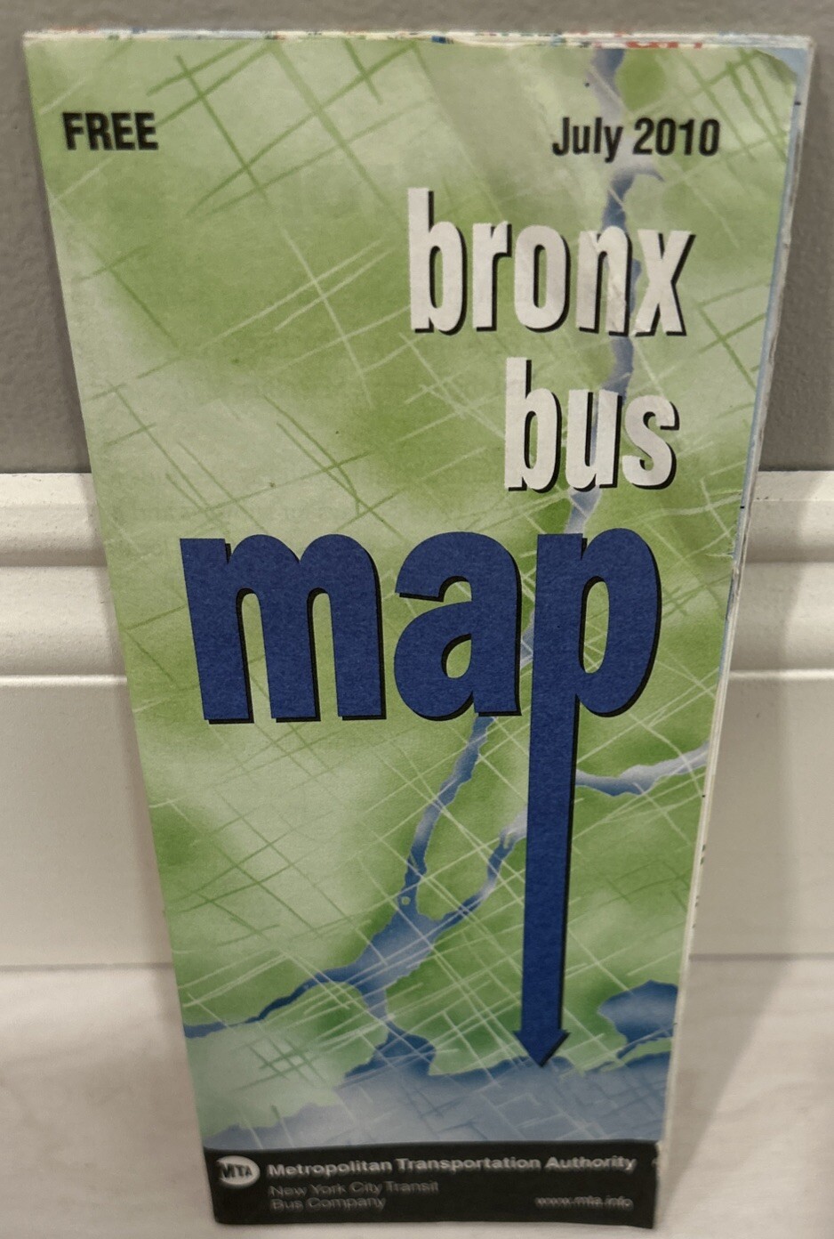JULY 2010 NEW YORK CITY TRANSIT BRONX BUS MAP . NEW.