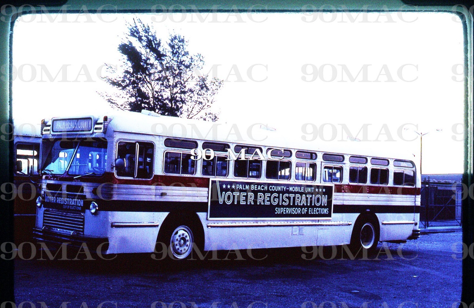 VOTER BUS. Coral Gables (FL). Original Slide 1976.