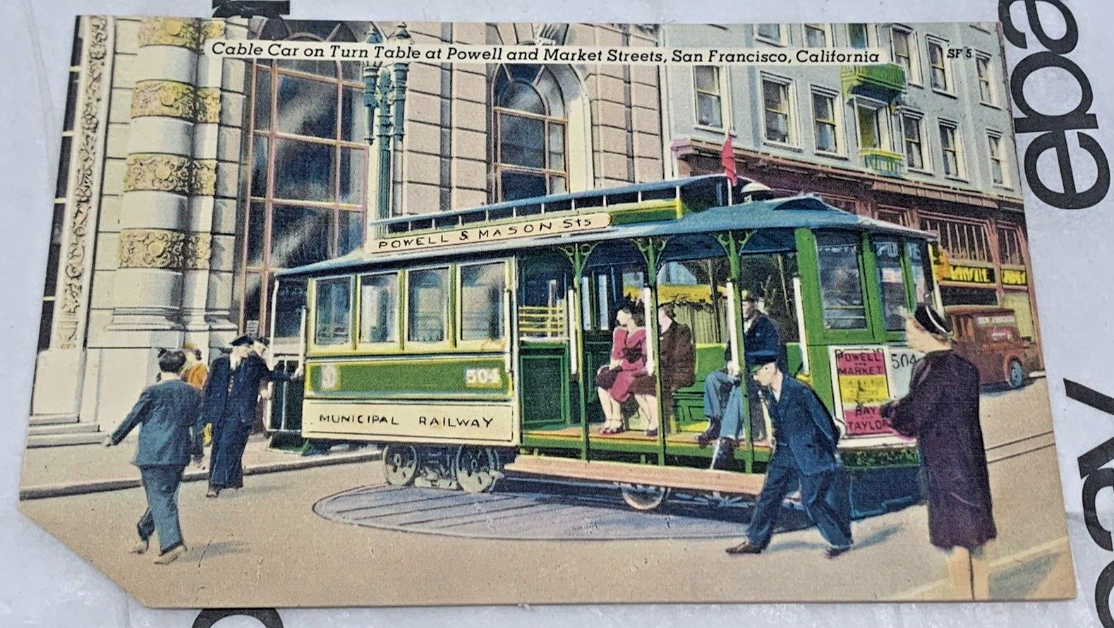 VTG postcard Lot San Francisco 1940’s – 1950s, Cable Car-Cliff House-Seal Rock