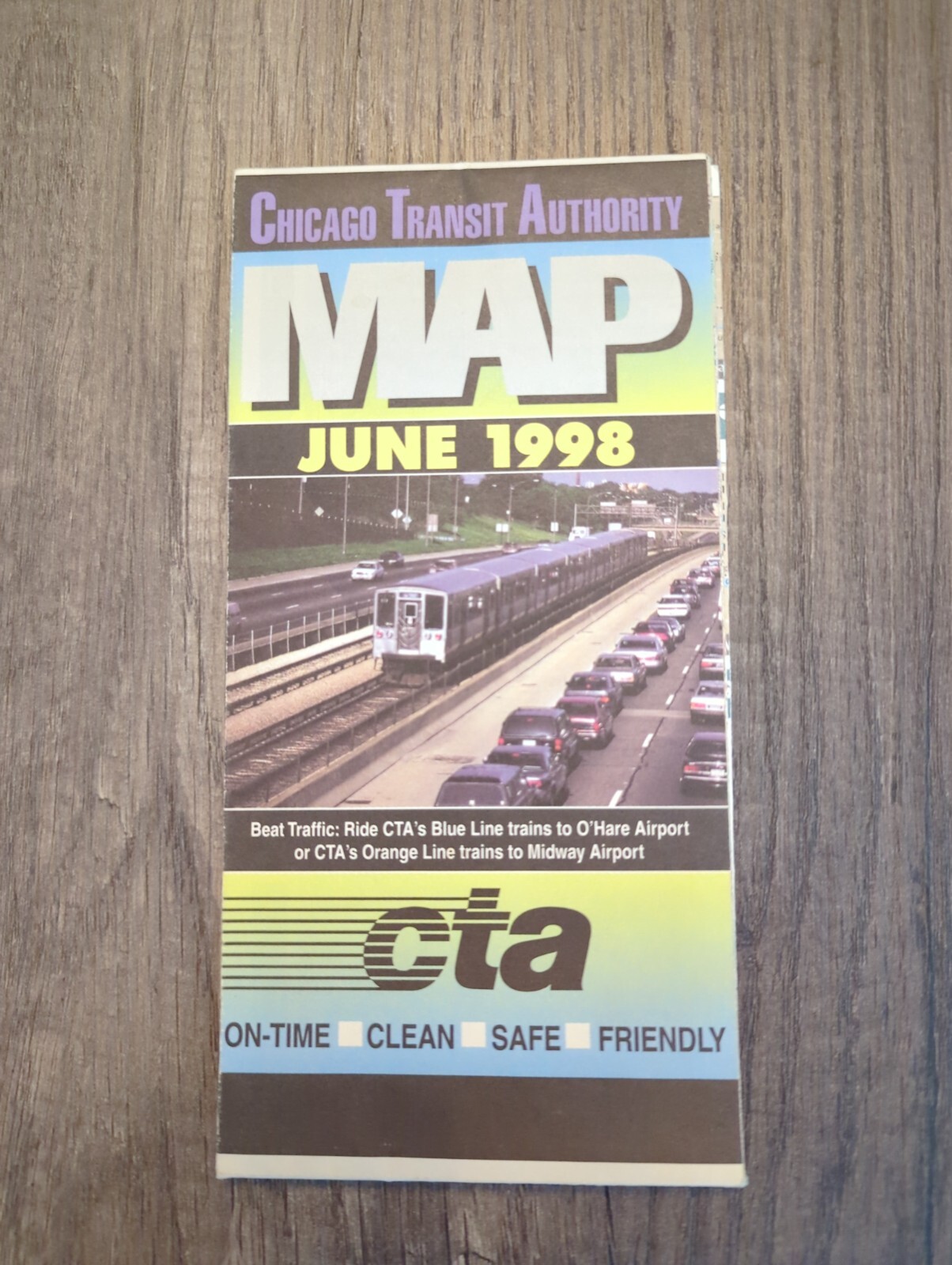 CTA Chicago Transit Authority Route Map June 1998 (R8) (67)
