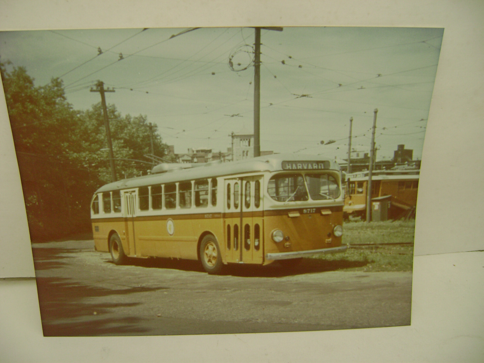 VINTAGE ORIGINAL 8″X10″ KODAK PHOTO HARVARD BUS 8717