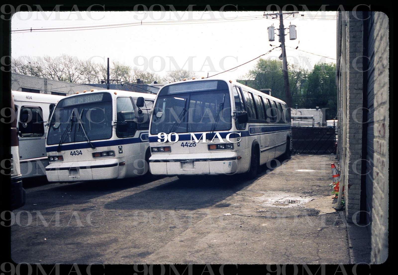 RED & TAN. GM RTS Bus #4428. Bergenfeld (NJ). Original Slide 1998. X-LBT.