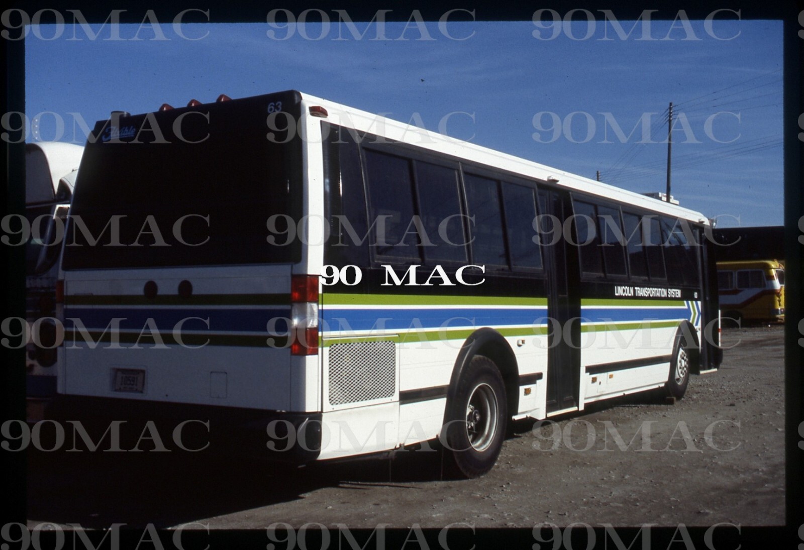 LINCOLN TRANSPORTATION SYS. FLXIBLE BUS #63. Lincoln (NE). Original Slide 1996.