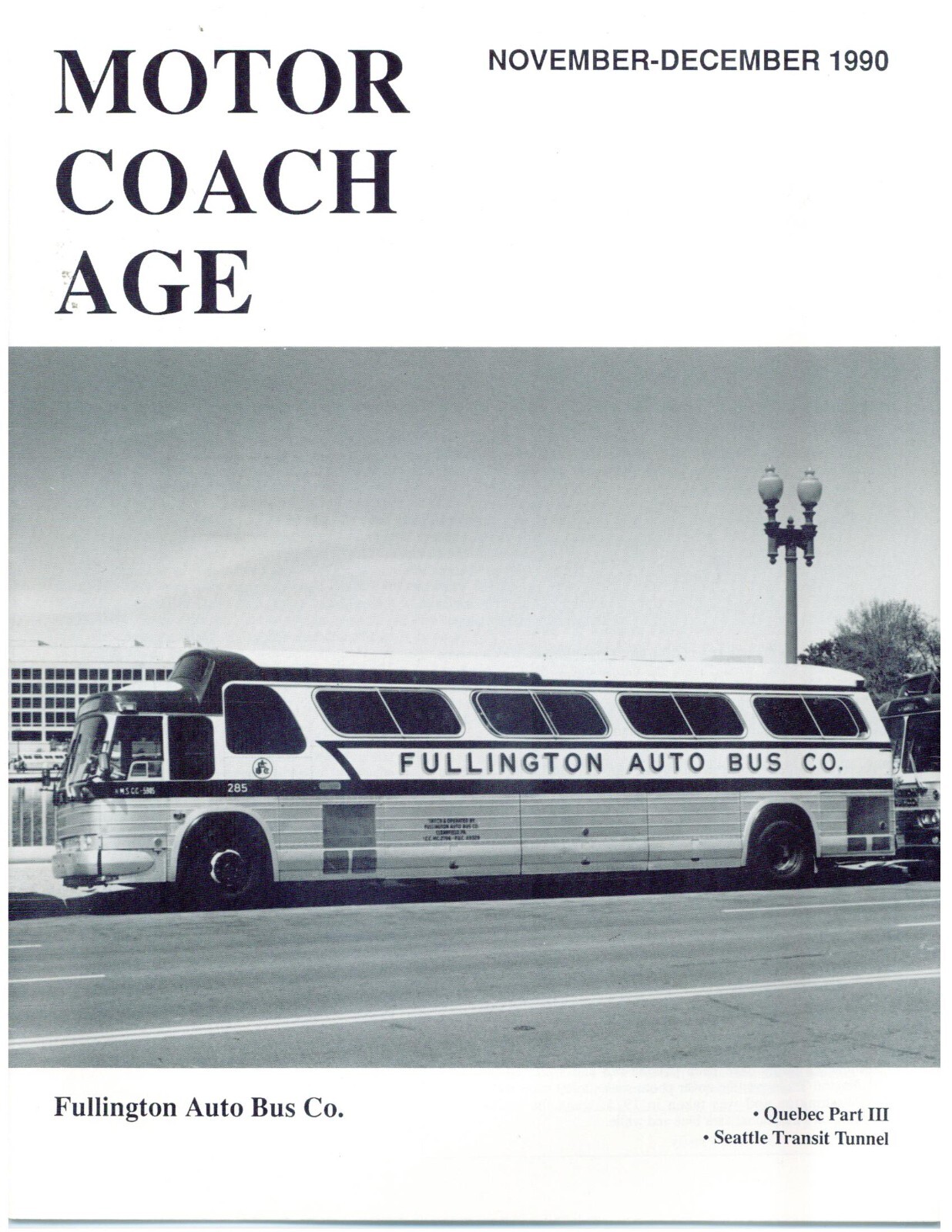 Fullington Auto Bus Co History Roster Photos Map, Quebec, Seattle Transit Tunnel