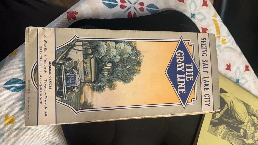 Vintage ‘The Gray Line’ Salt Lake City Tour Brochure