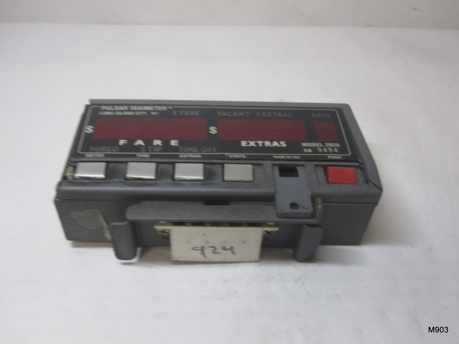 FOR PARTS Vintage Pulsar Taximeter Model 2020 Taxi Meter Long Island City NY