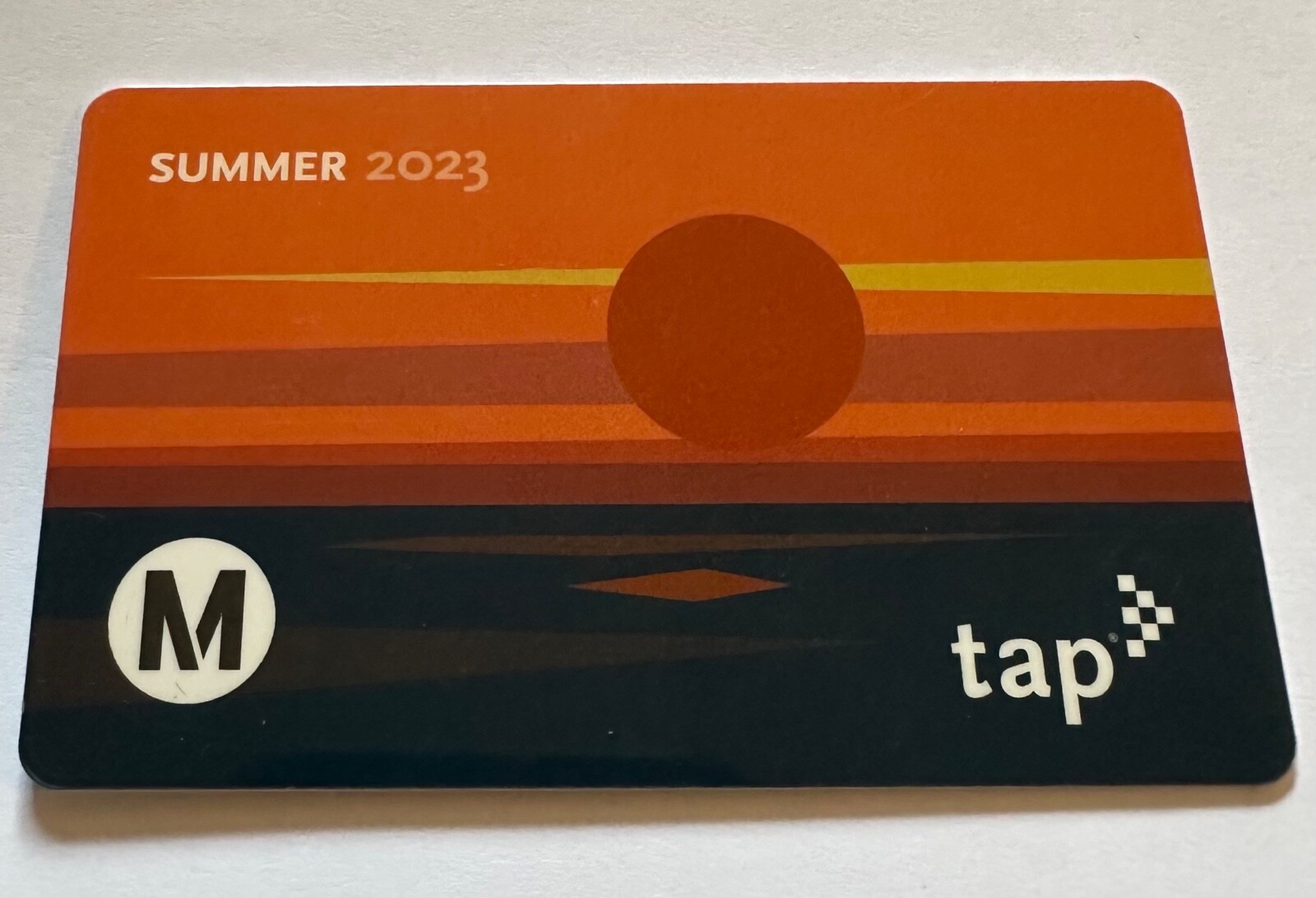 Metro TAP Card Summer 2023 Bus Subway Transit Lmtd Edition July NOT Loadable