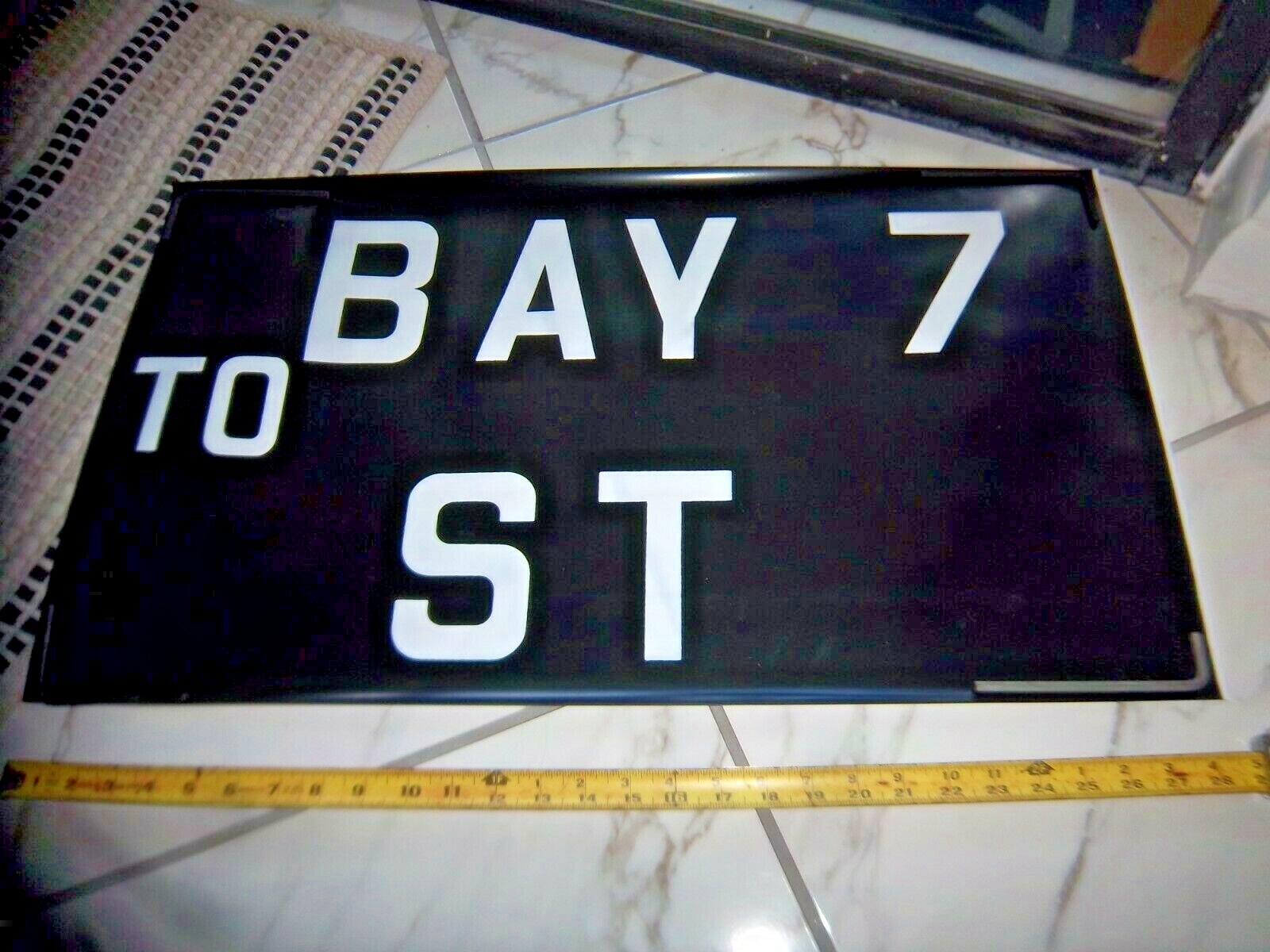 NY NYC ULMER BUS ROLL SIGN BROOKLYN BKLYN BAY 7 STREET BATH DYKER BEACH OCEAN