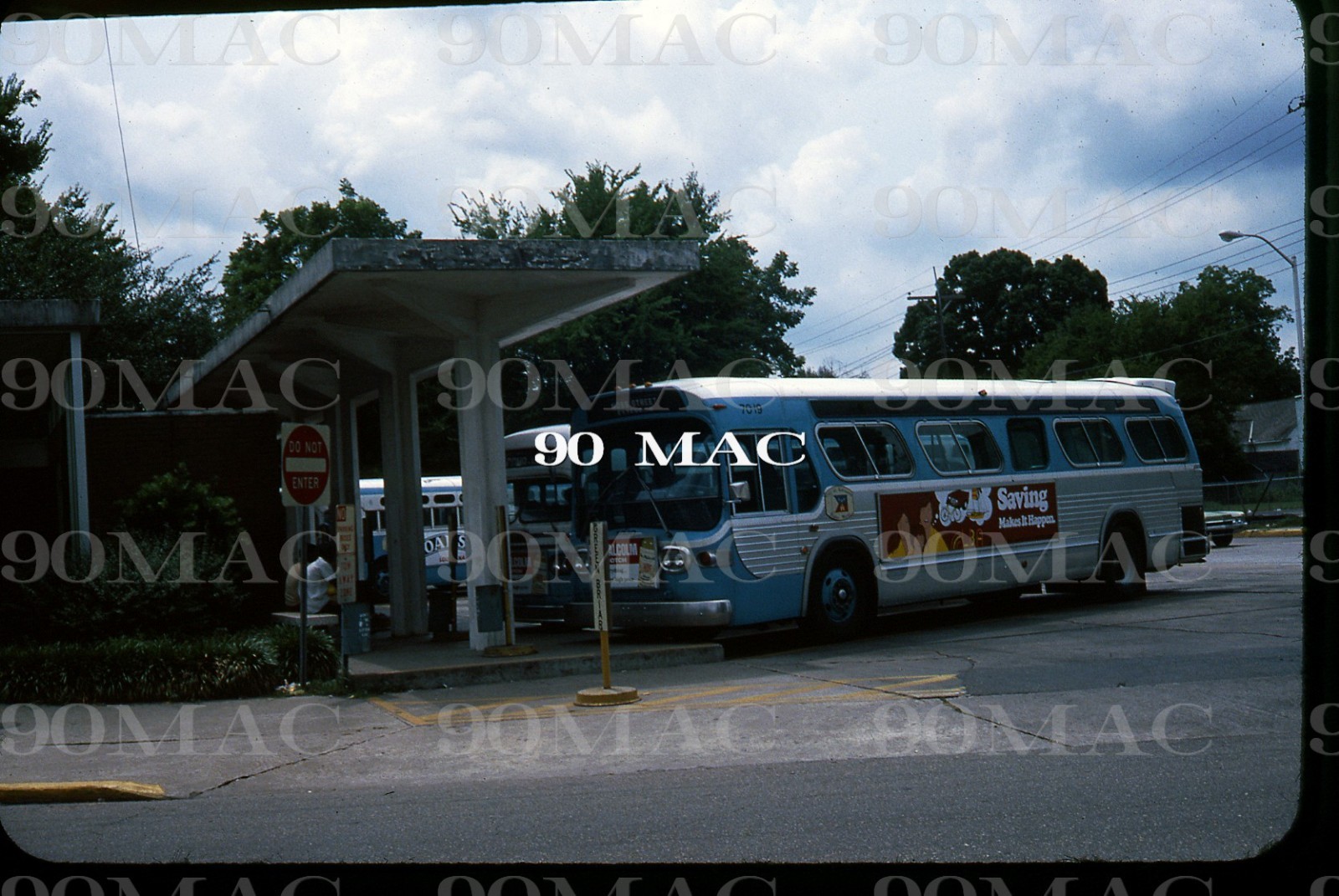 COLT. GM COACH BUS #7019. Lafayette (LA). Original Slide 1978. (A)