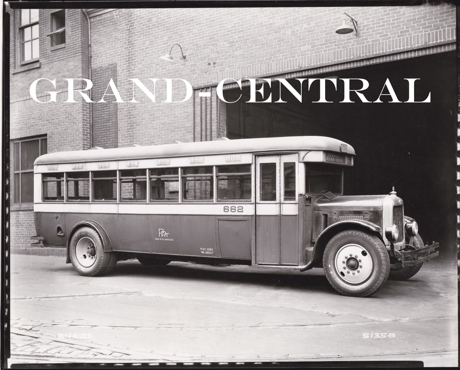 VINTAGE 1930 PRT PITTSBURGH REGIONAL TRANSIT BUS PHOTO #662 PA
