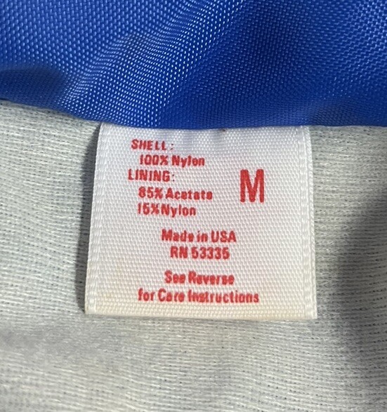 Vintage 80s/90s Greyhound Bus Line M Employee Driver Nylon Windbreaker Jacket