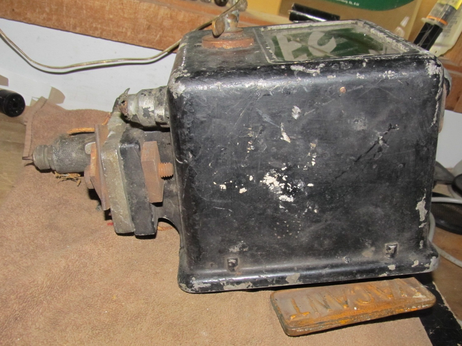 Antique Ohmer Atco Fare Register Box ,Trolley, Bus, Taxi, Cable Car, Cab,