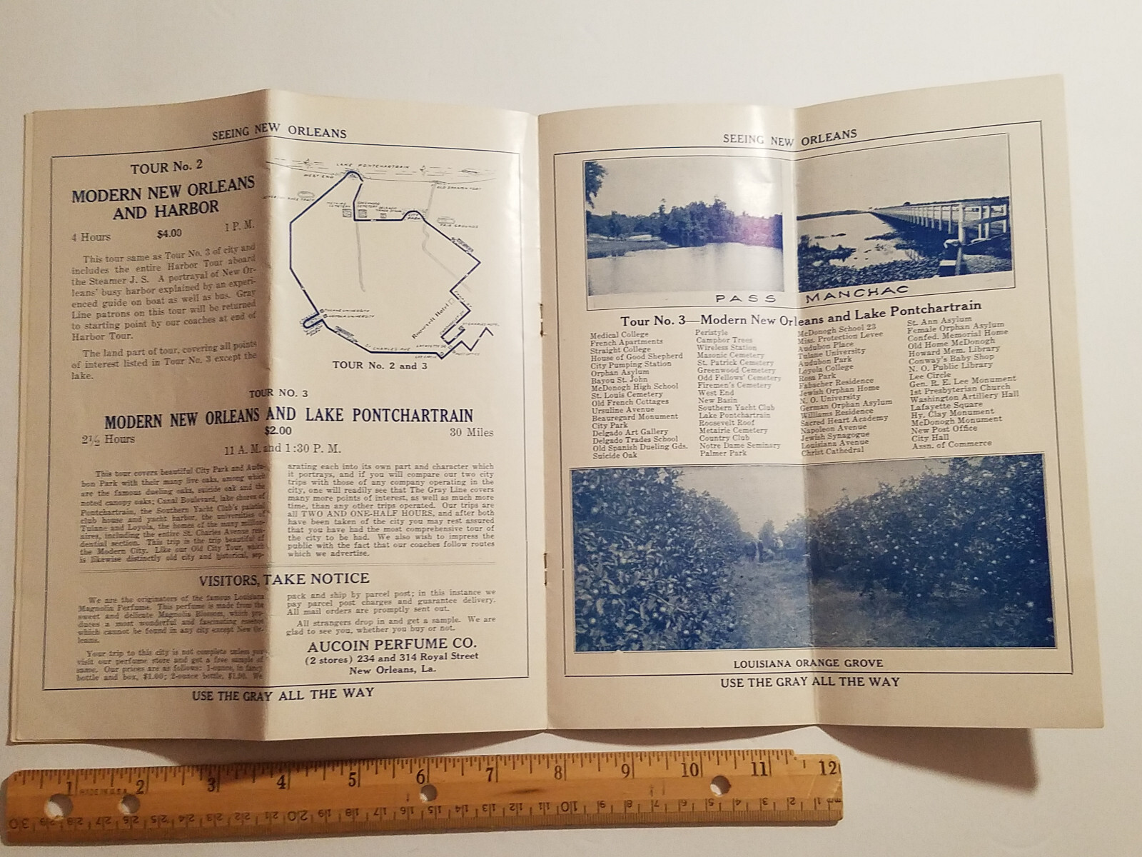 1928 The Gray Line Brochure: Seeing New Orleans