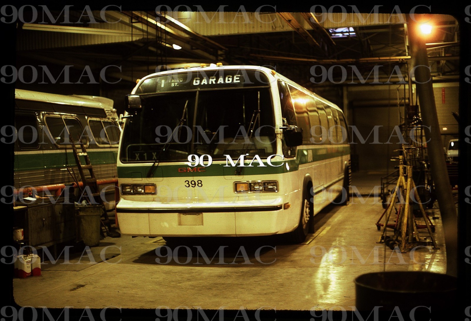 MVRTA. GM RTS BUS #398. Dayton (OH). Original Slide 1982.