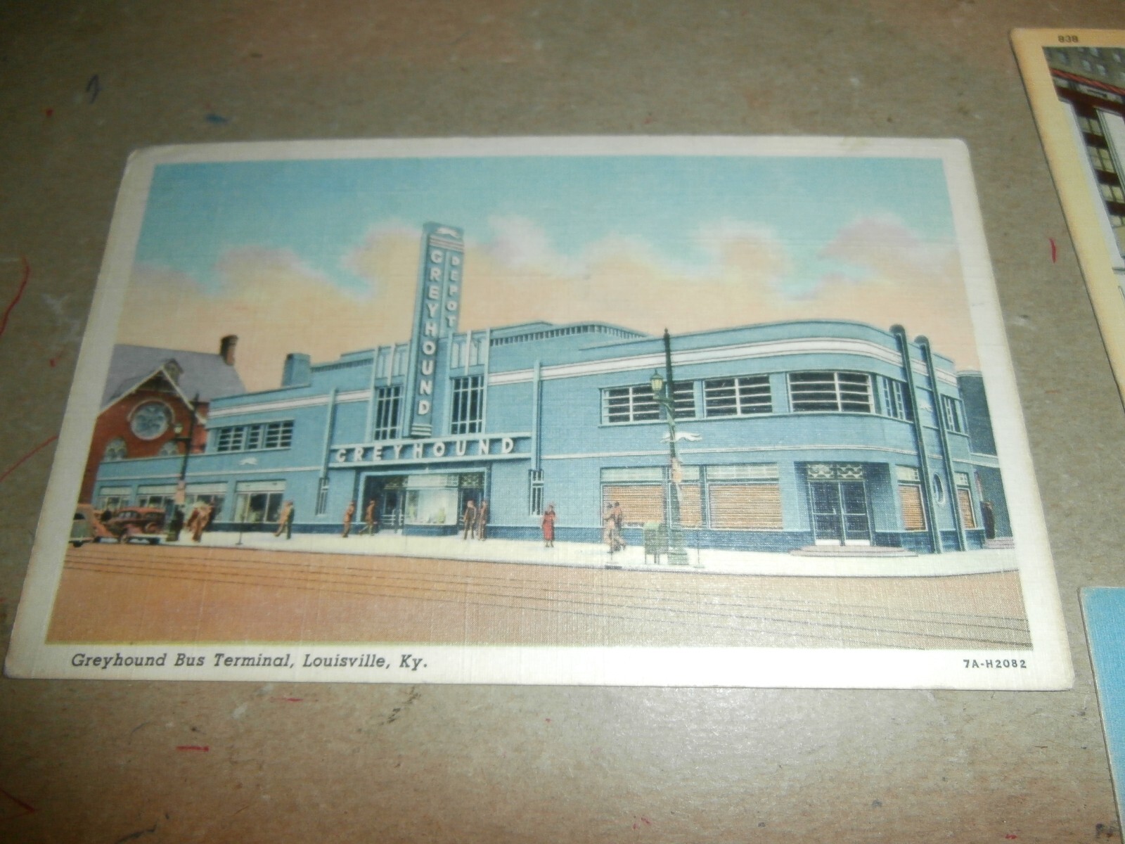 3 Vintage Postcards Greyhound Bus Terminals Pittsburgh Baltimore Louisville KY