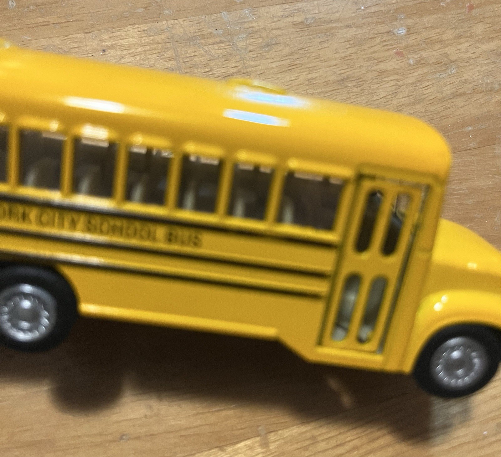 NYC School Bus Pull Back And Goes Forward Toy Souvenir