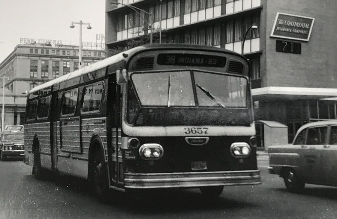 Chicago Transit Authority CTA Bus #3657 Route 38 Indiana Photo Continental Insur