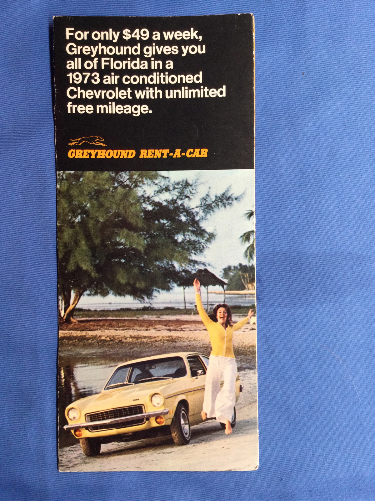 1973 Greyhound Rent-a-Car Brochure – Florida CHEVROLET CARS