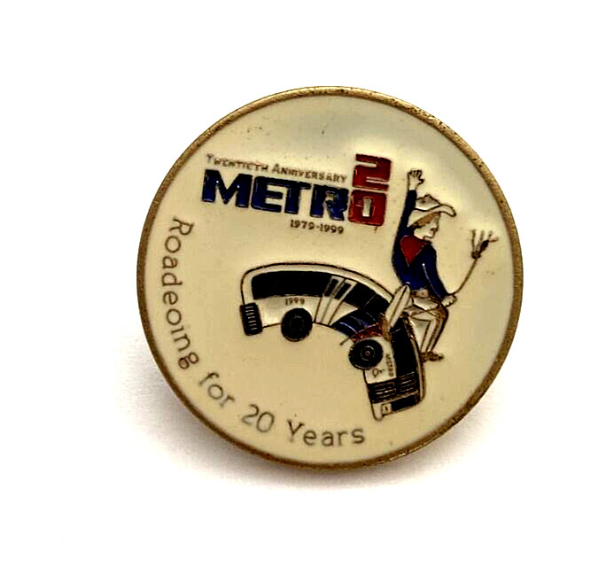 Vintage Metro 20th Anniversary Emblem 1979-1999 (J1)