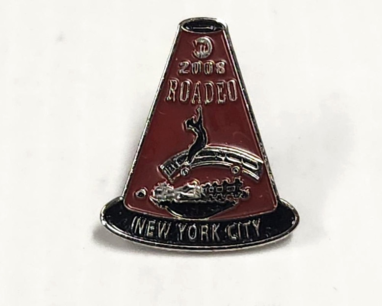 New York City MTA Bus Roadeo Shirt Patch & Pins Blue Polo Shirt ~ Size XXL