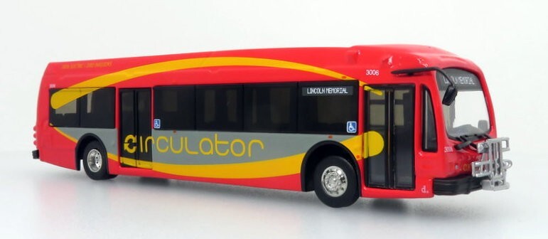 Iconic Replicas 1:87 2021 Proterra ZX5 Electric Transit Bus: Washington, D.C.