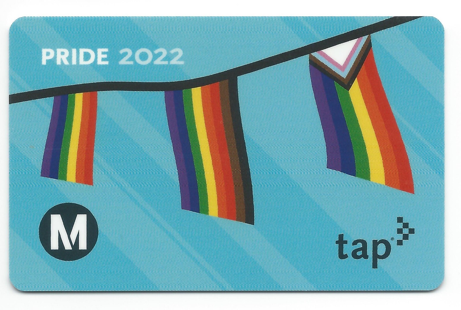 NEW Active 2022 Ride With Pride Los Angeles Metro LA TAP Fare Card Bus Subway