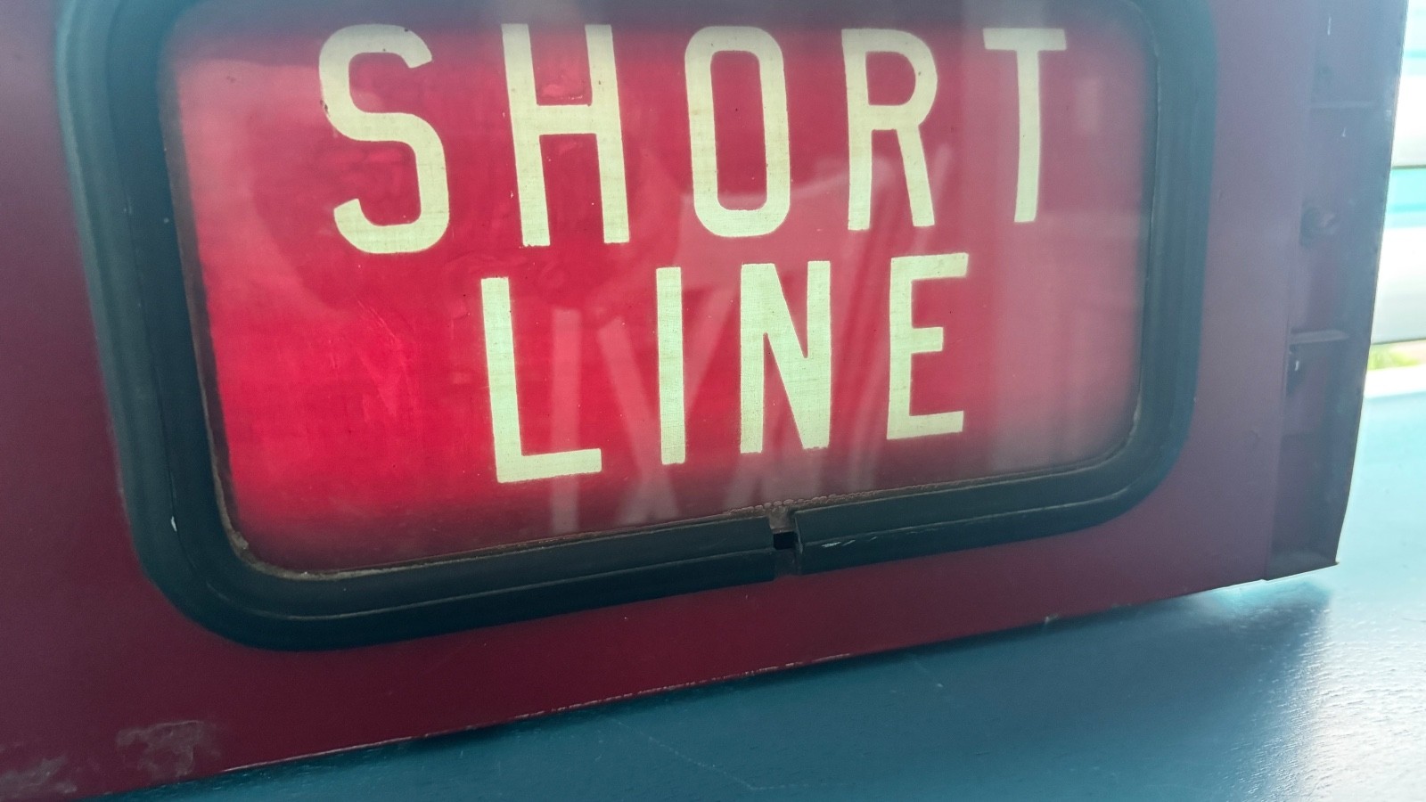Vintage DALLAS BUS ROLLING SIGN BOX SMU PARKLAND BALLPARK FAIR-PARK LOVE FIELD
