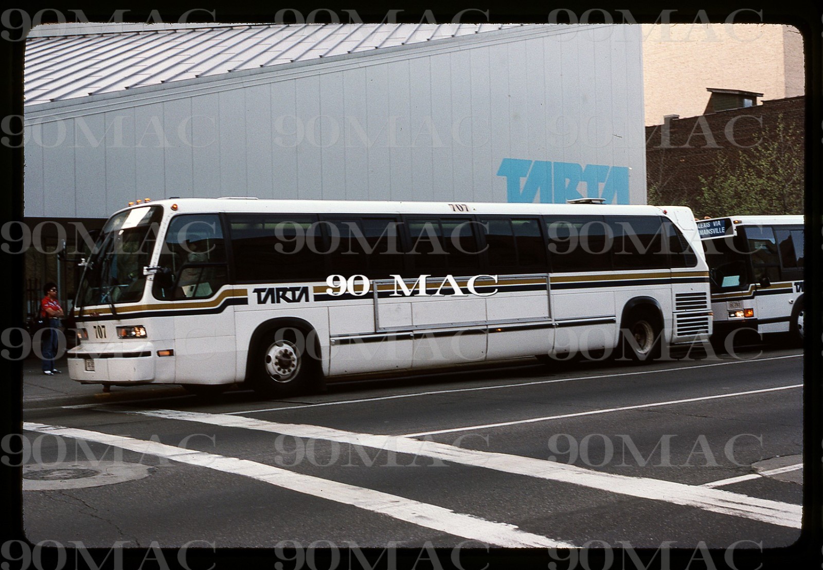 TARTA. GM RTS BUS #707. Toledo (OH). Original Slide 1985.