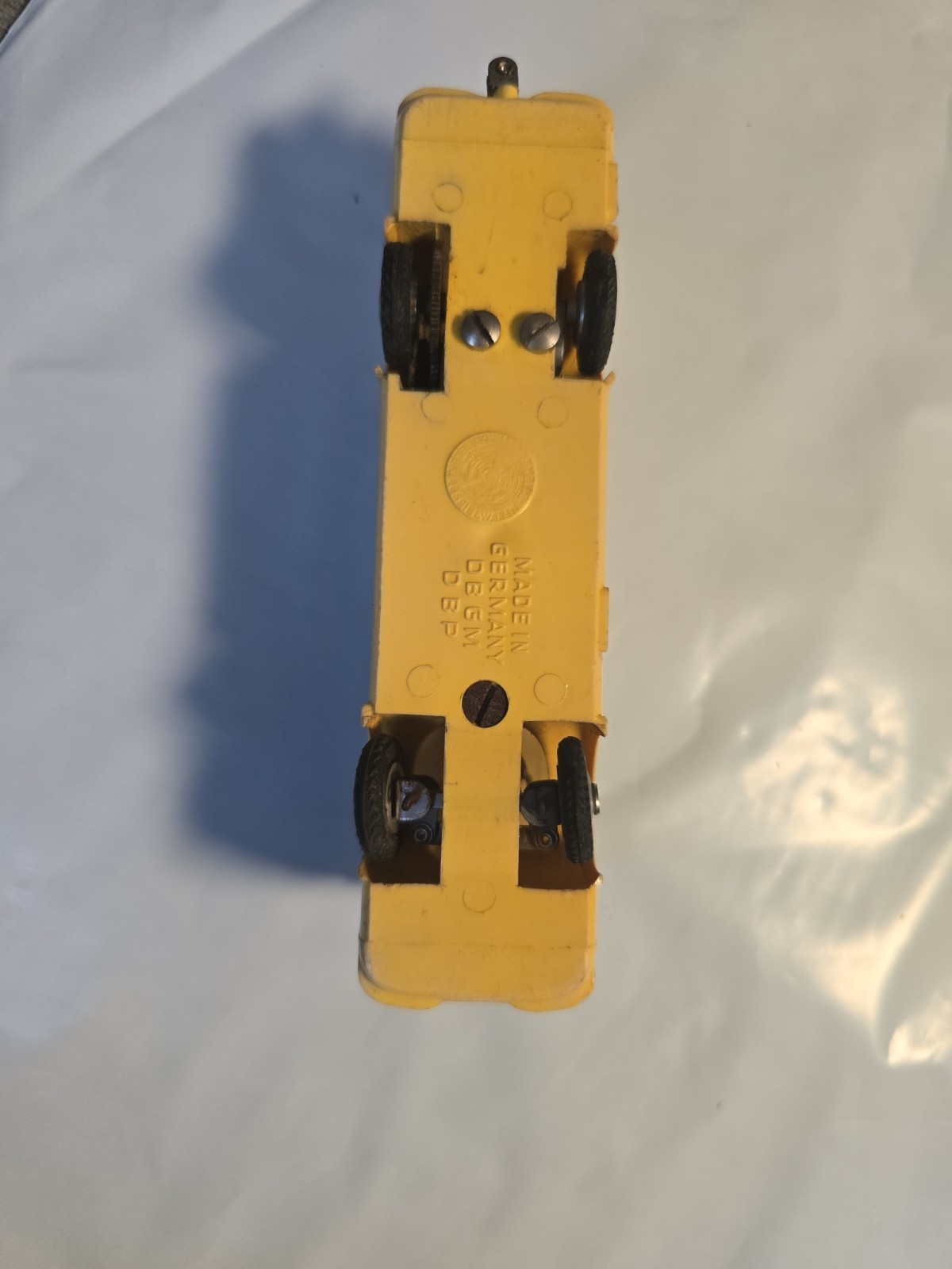Yellow 4 Wheel 2 Axle DGPM Eheim Brawa HO Trolley Bus Trailer